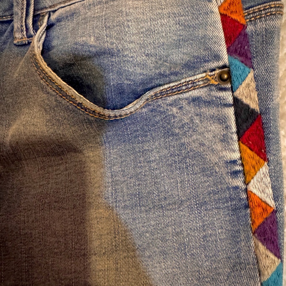 Knox Rose Denim with Colorful Detail